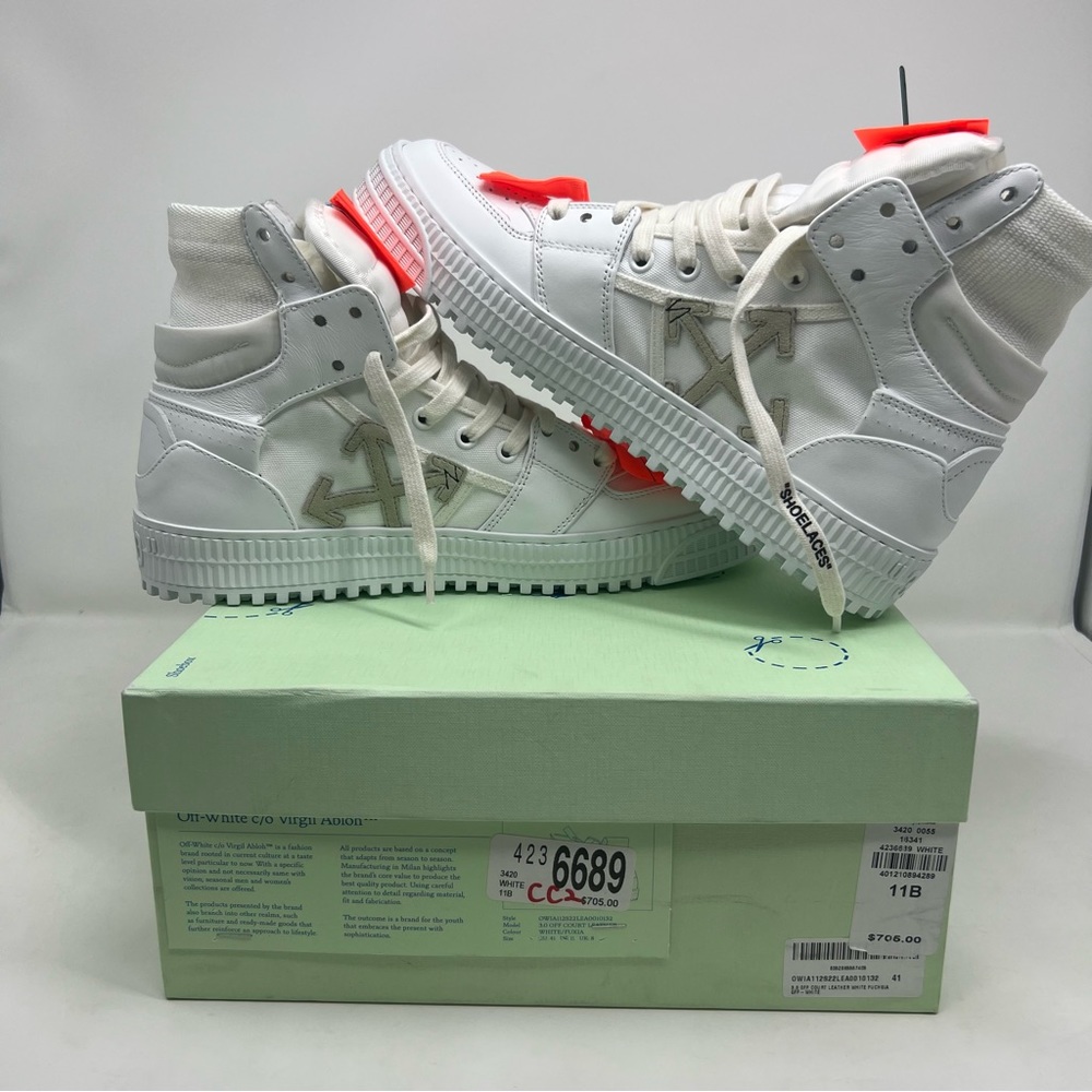 Off-White Off Court 3.0 High Top Sneaker Size 41 / 11 NWT - Picture 11 of 15